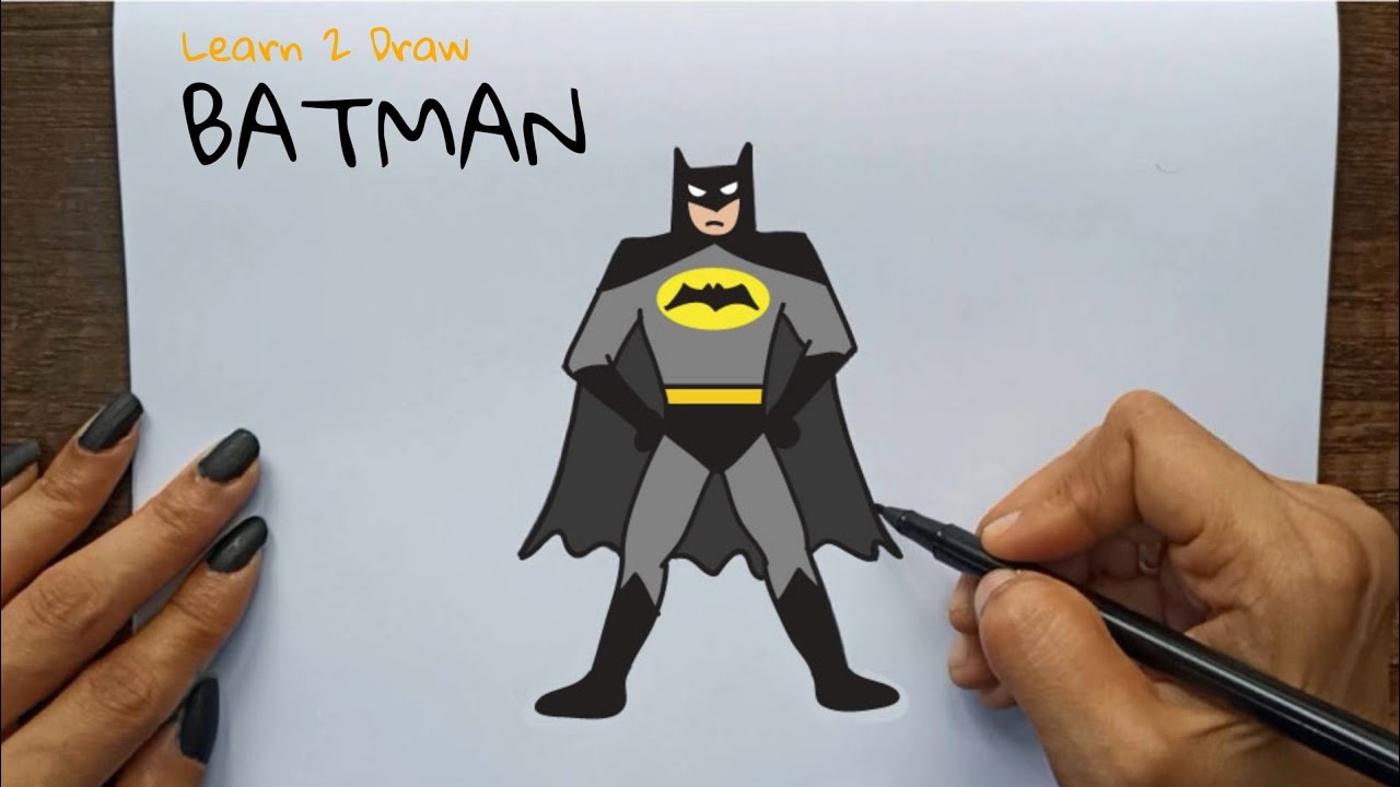 easy drawing superhero