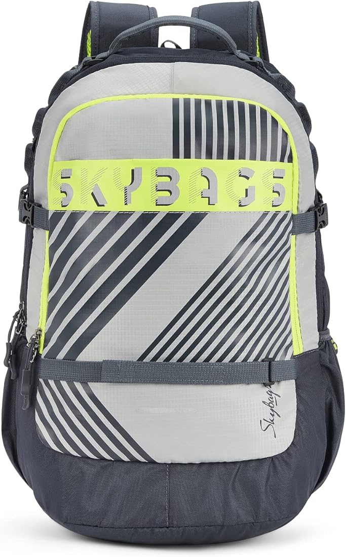 skybags grey backpack