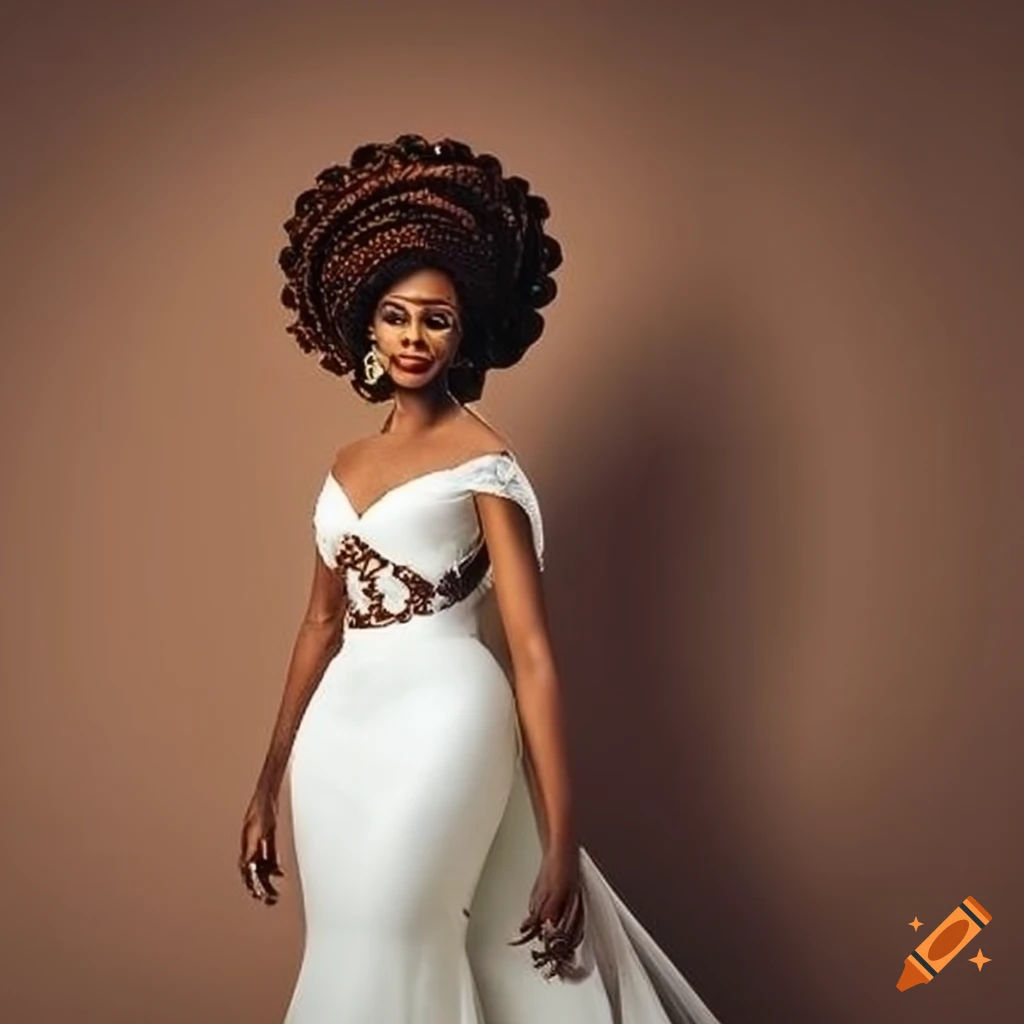 african inspired wedding dress