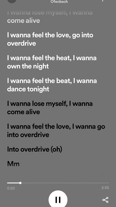 overdrive lyrics