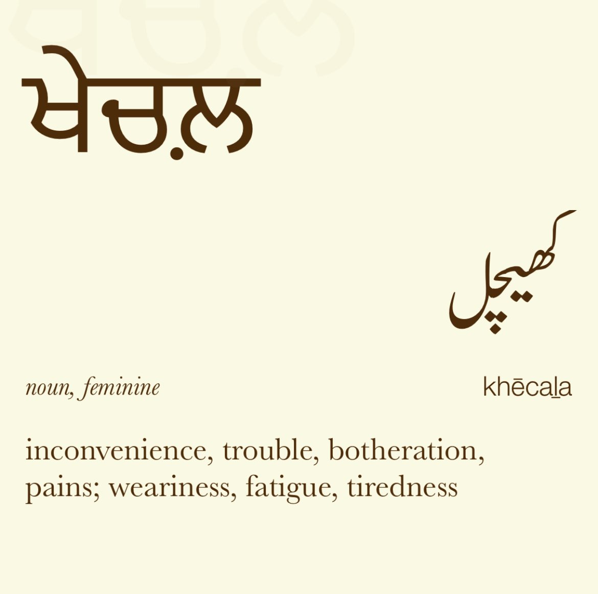 bothering meaning in punjabi