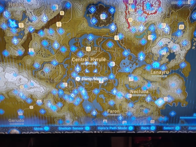 legend of zelda breath of the wild shrine map