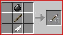 how do you craft an arrow in minecraft