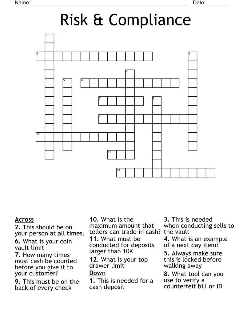 risks crossword clue 7 letters