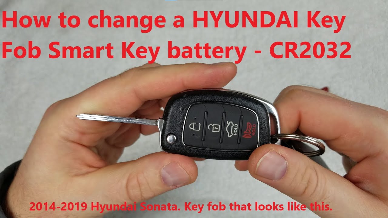 how do you open a hyundai key fob