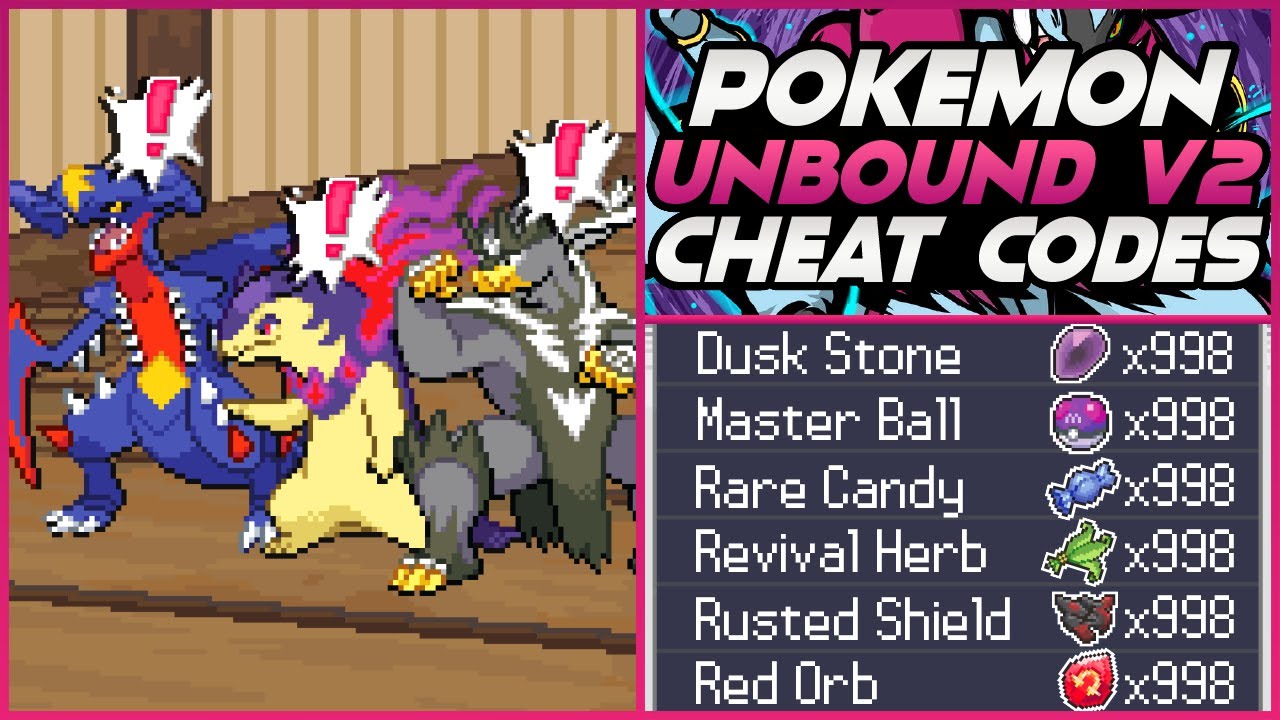 pokemon unbound rare candy cheat