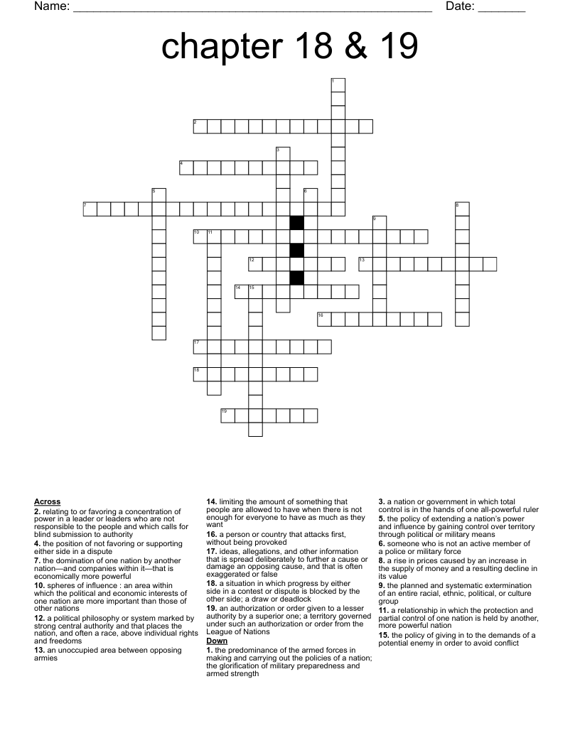 predominance crossword clue