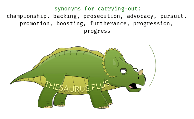 synonyms for carrying out