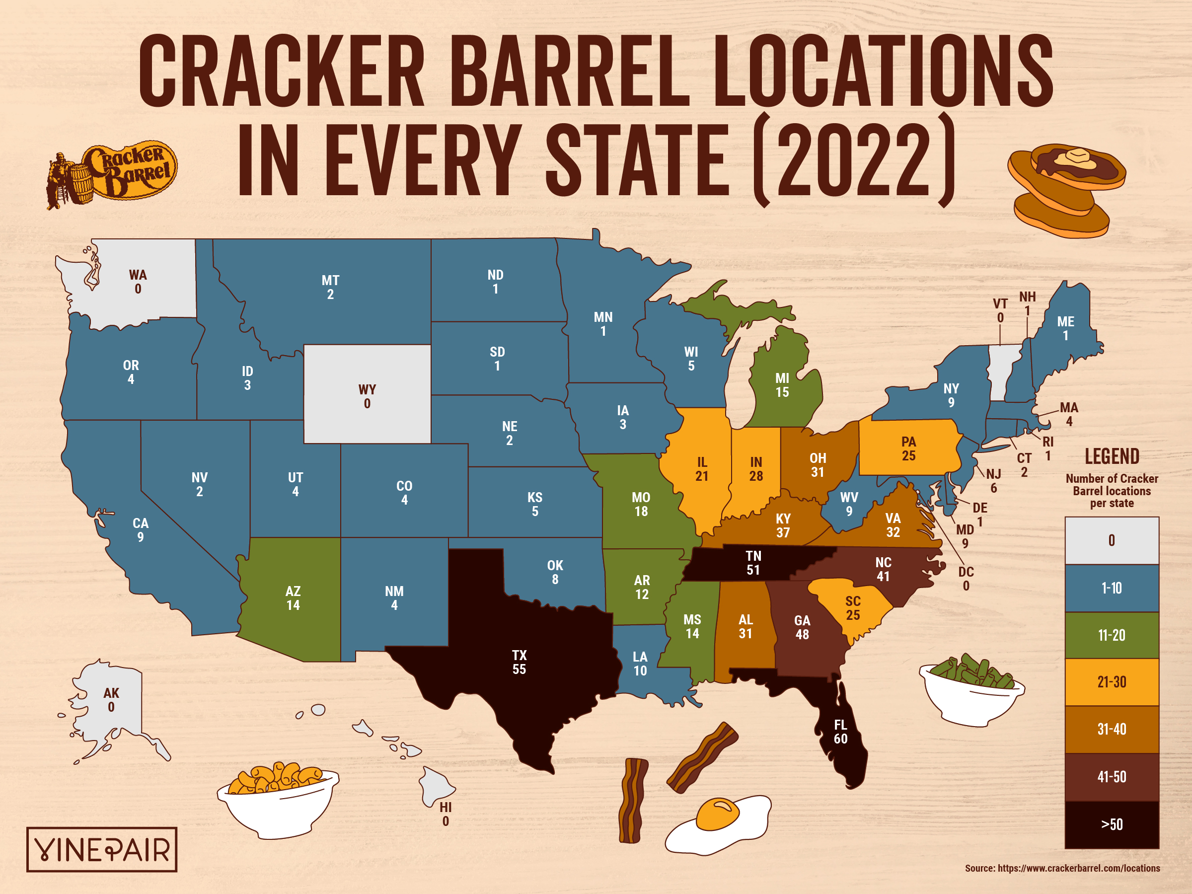 cracker barrel locations by state