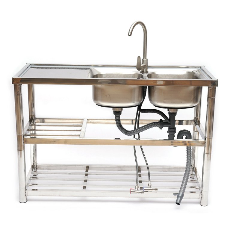 stainless steel sink with stand