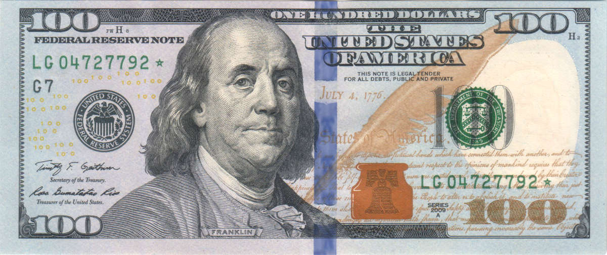 new us 100 dollar bill