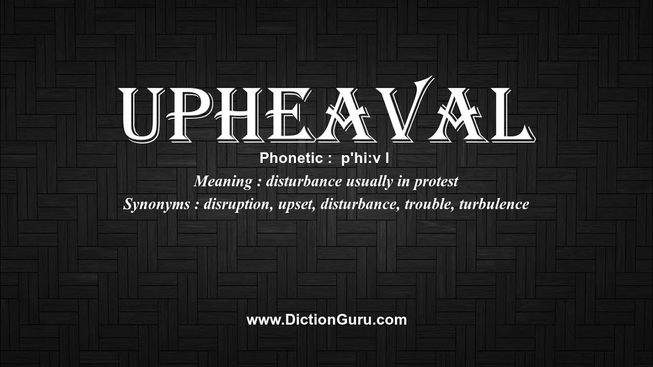 upheaval synonym