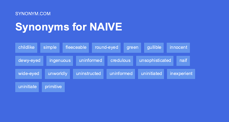 another word for naive