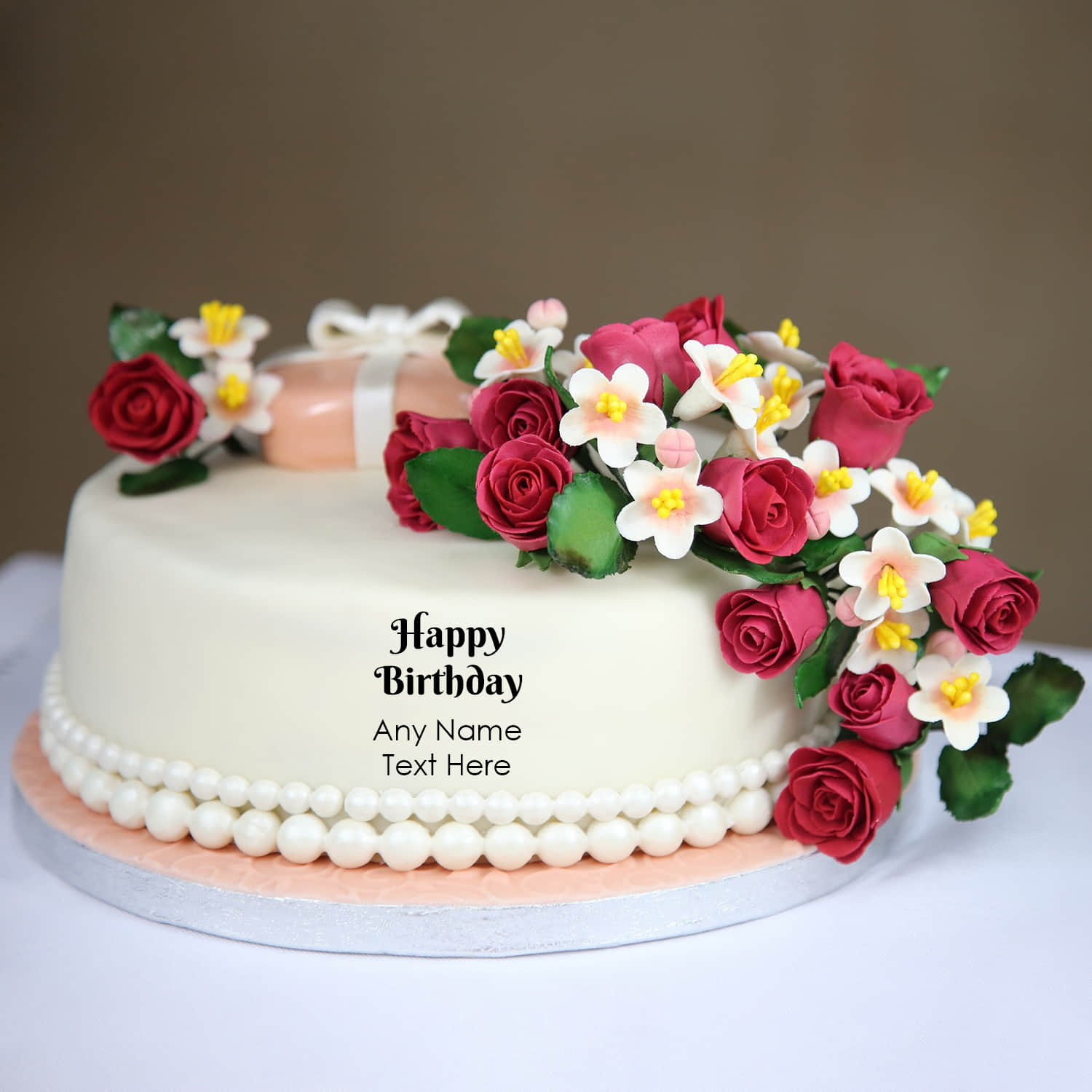 birthday cake name with photo