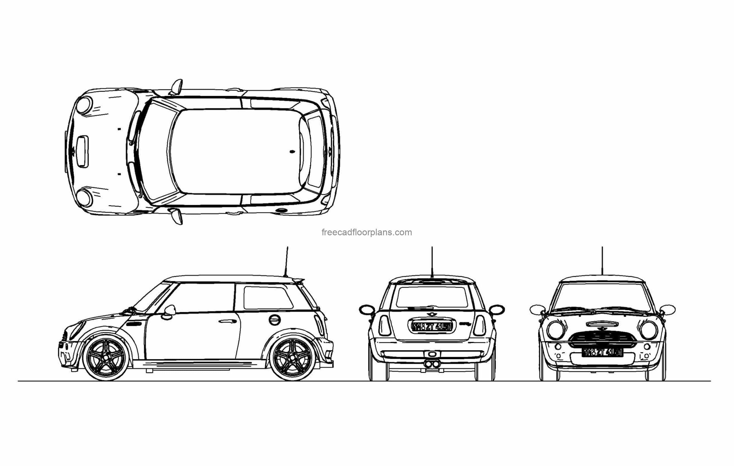 mini cooper dwg