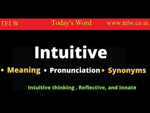 synonyms for intuitive