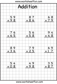 adding with regrouping worksheets