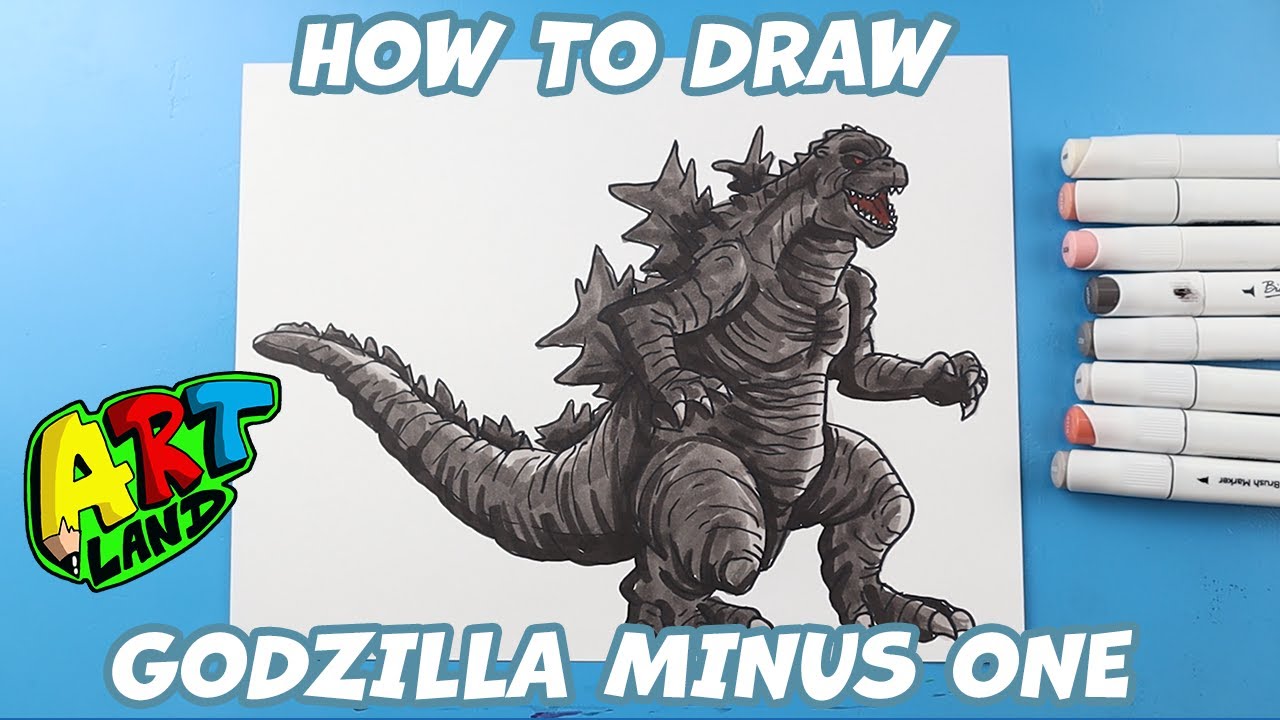 how to draw godzilla