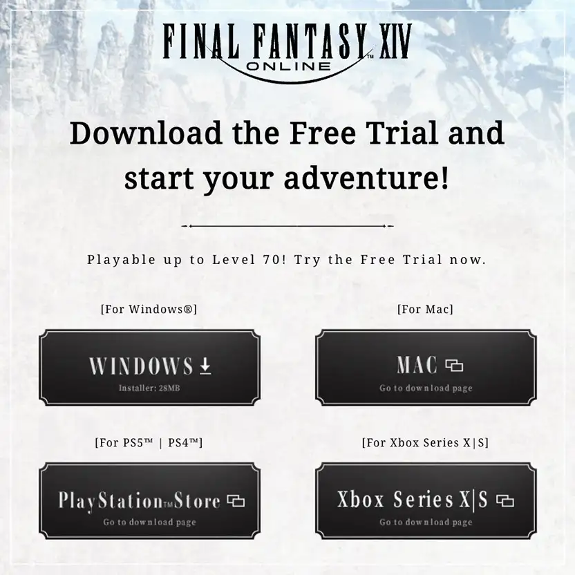 ff 14 trial download