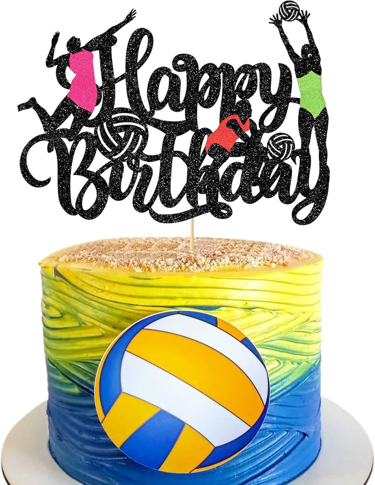 volleyball cake toppers