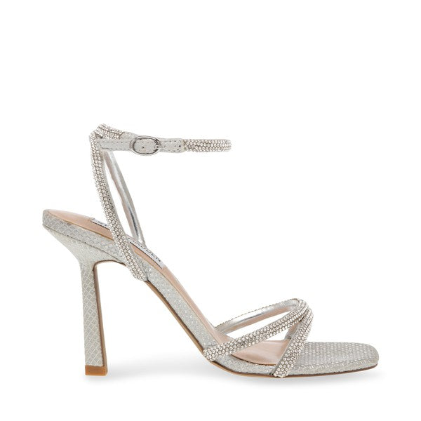 steve madden high heels silver