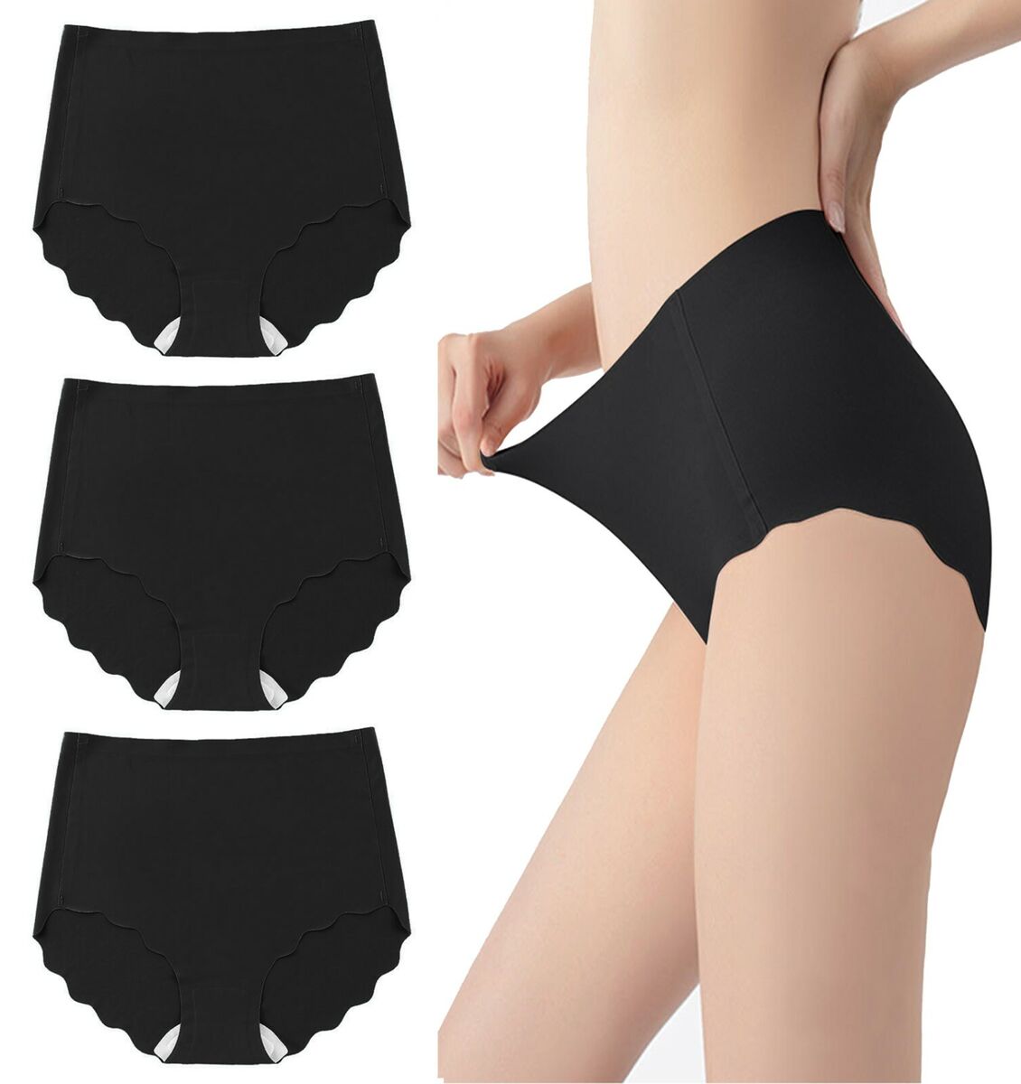 high waisted seamless knickers