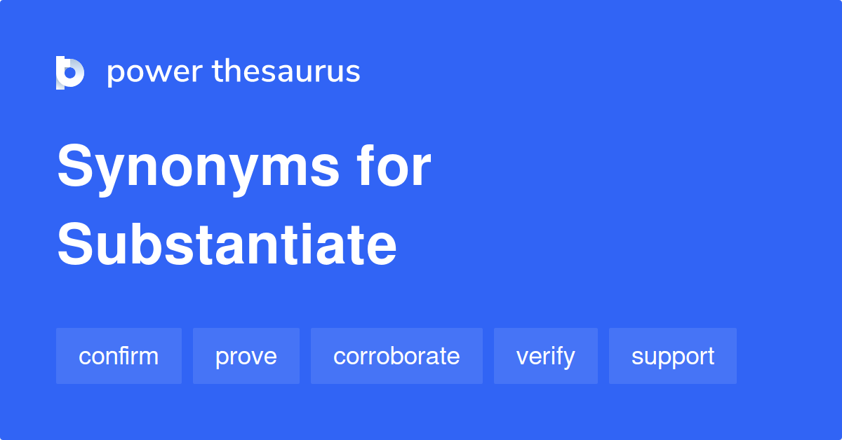 substantiate synonym