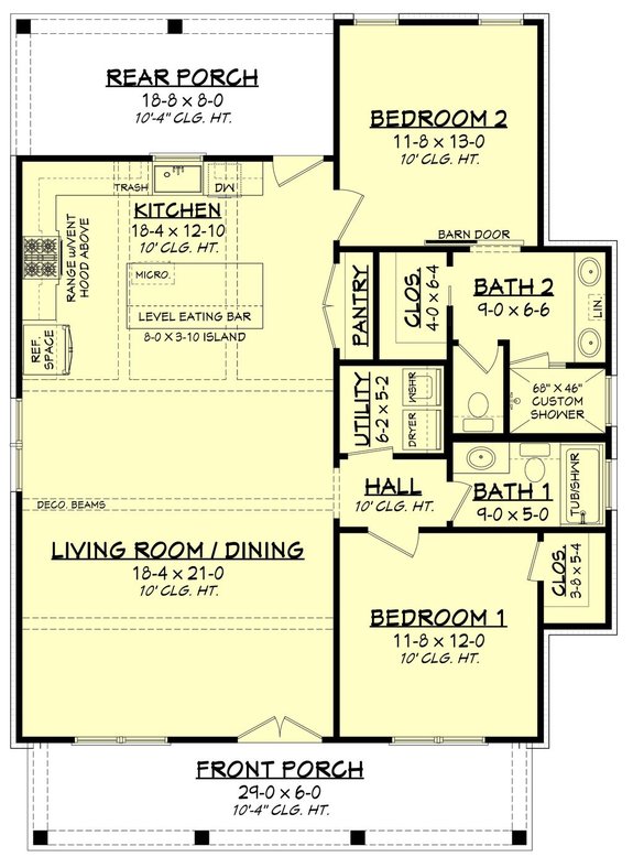 1 floor house plans