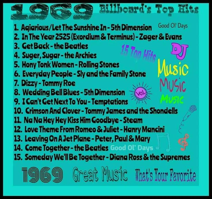 #1 song 1969