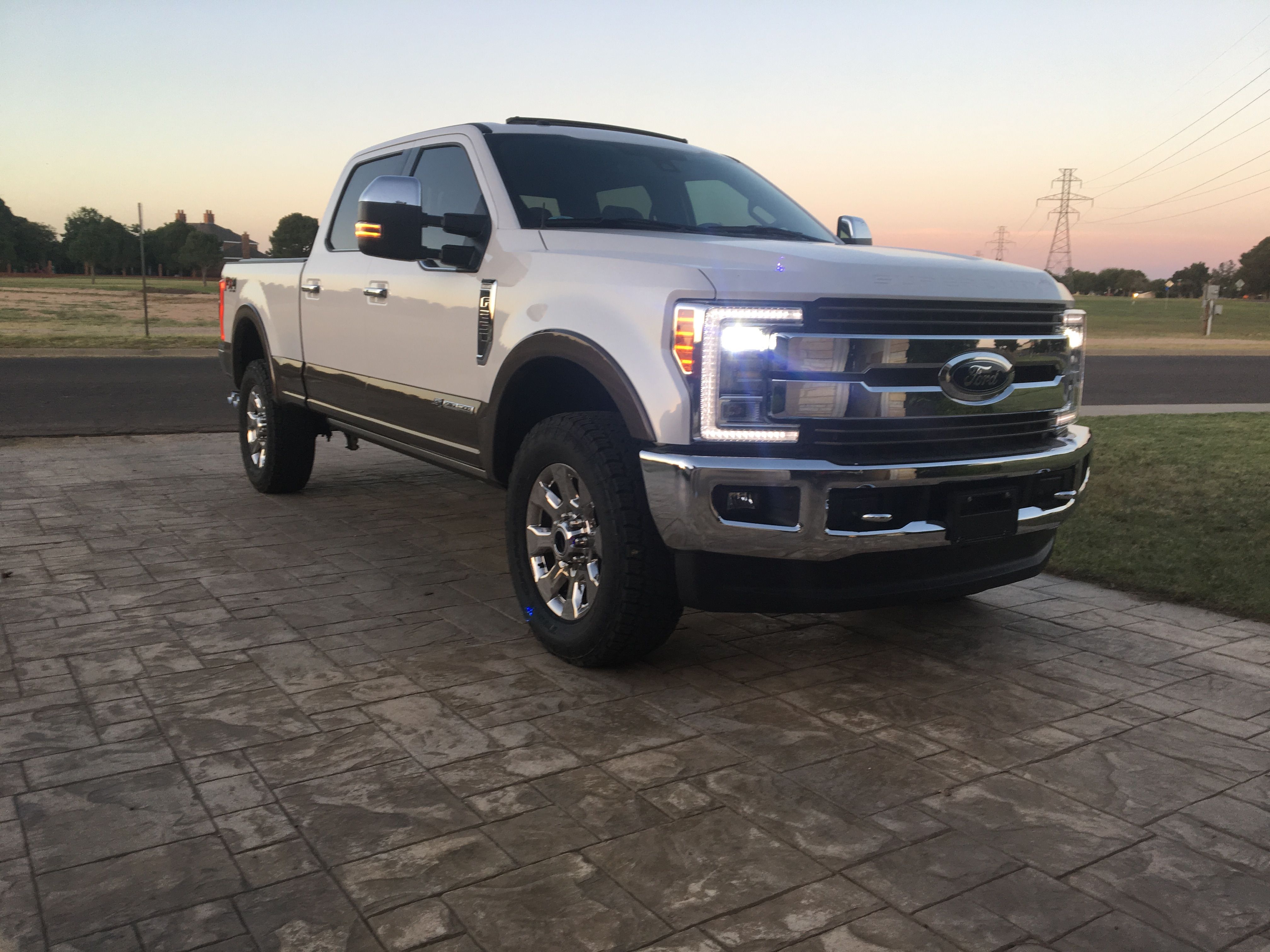 stock 2017 f250 with 35 inch tires