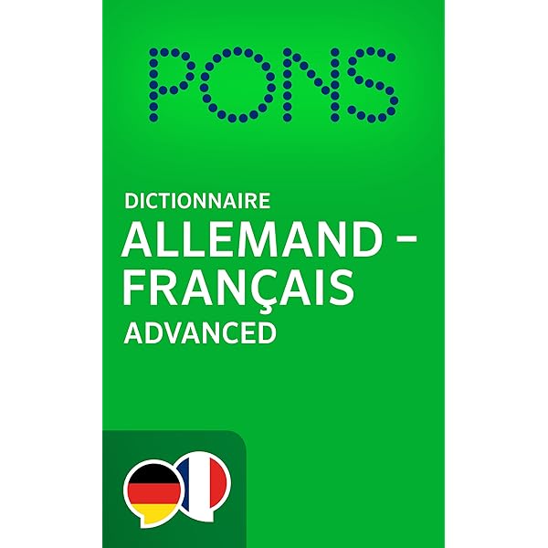 dictionnaire allemand pons