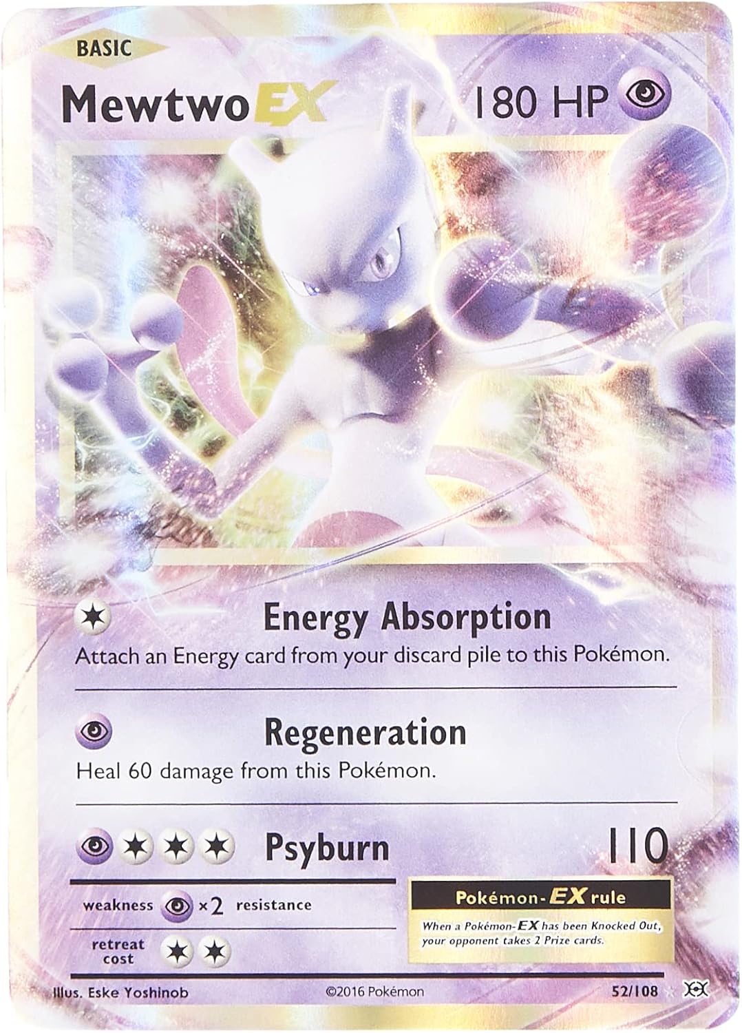 mewtwo ex pokemon card