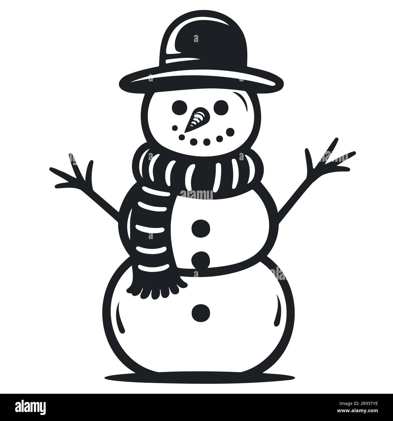 snowman outline