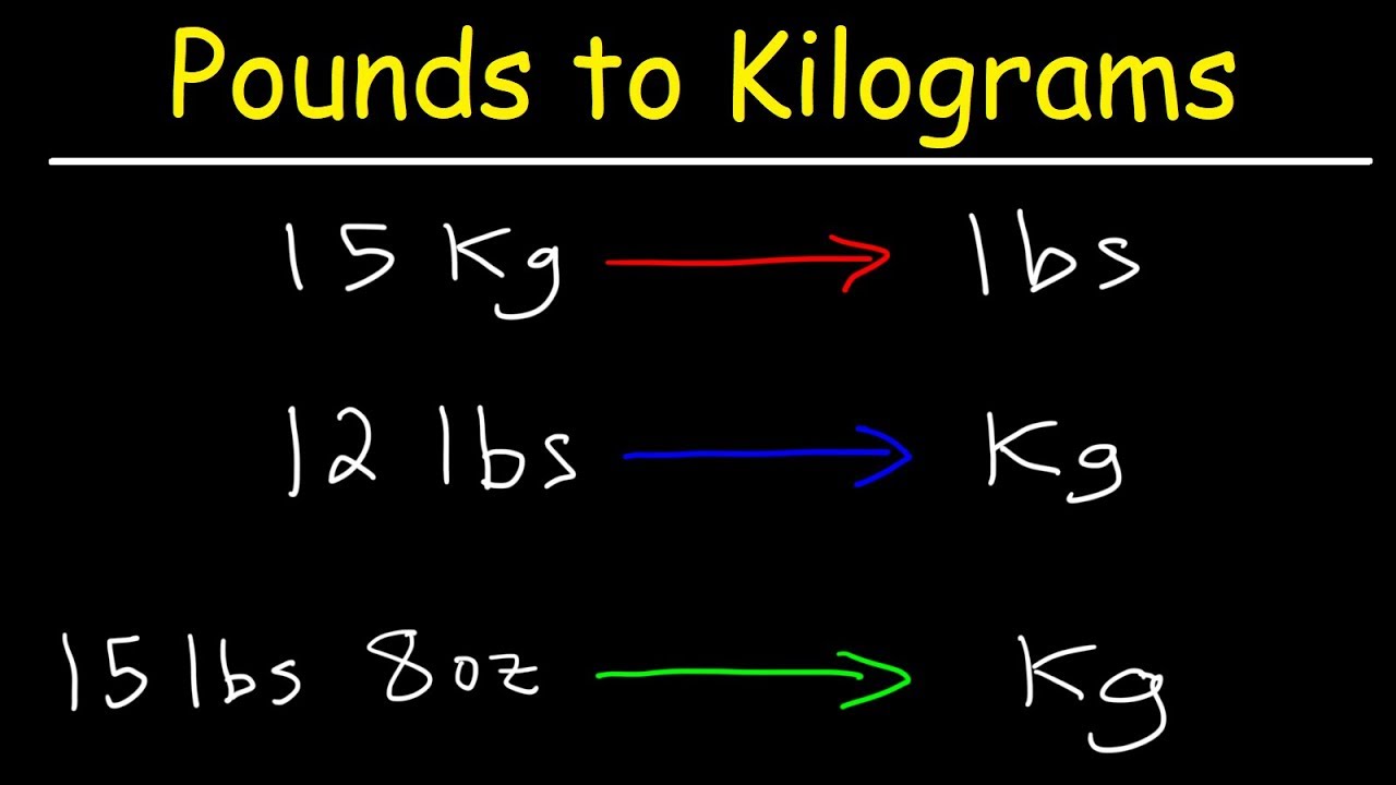 lbs to kg conversion formula