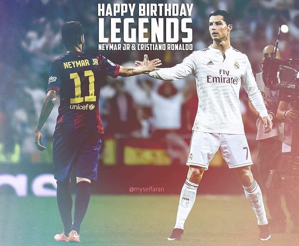 ronaldo and neymar birthday images