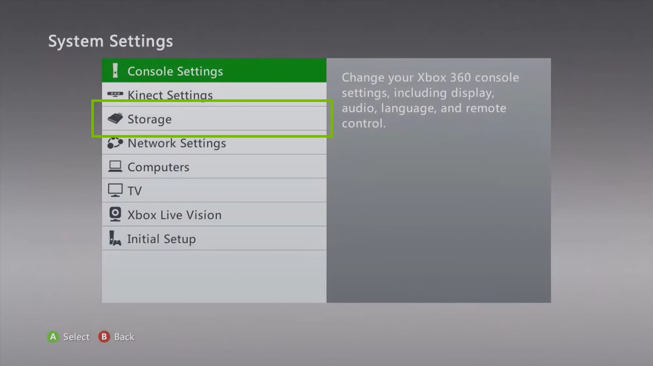 restore factory settings xbox 360