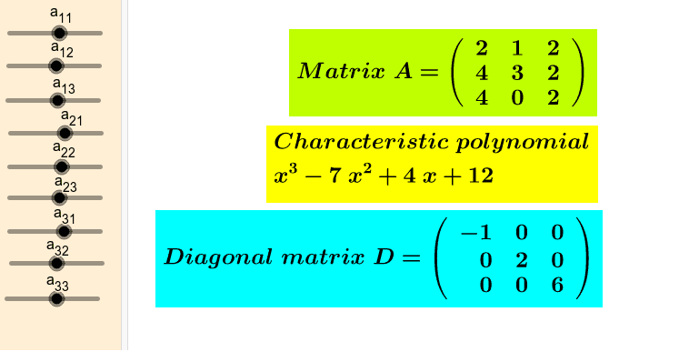 diagonalize calculator