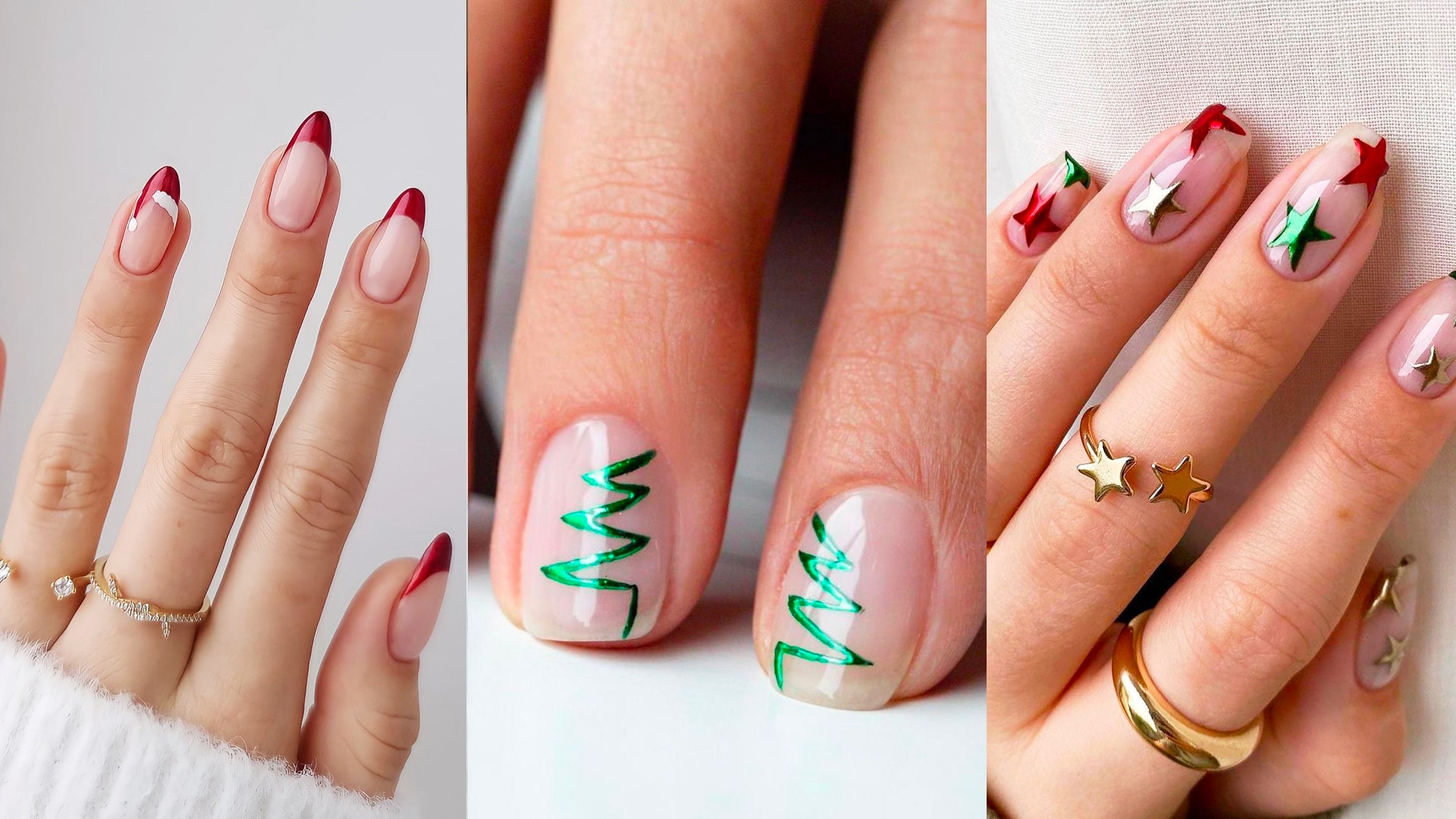 modelo de uñas de navidad