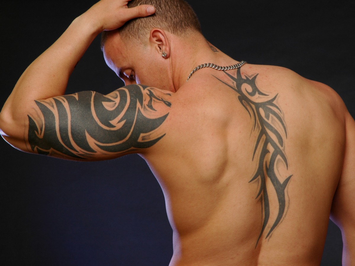 classy simple back tattoos for guys