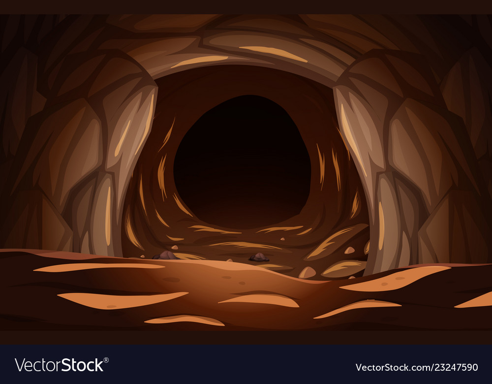 dark cave clipart