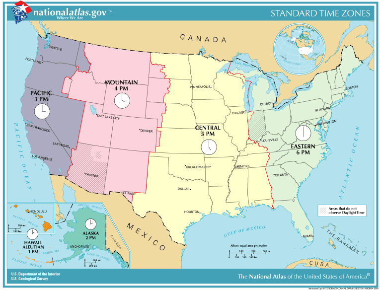 pacific standard time usa