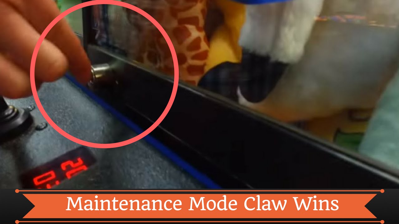 claw machine maintenance mode