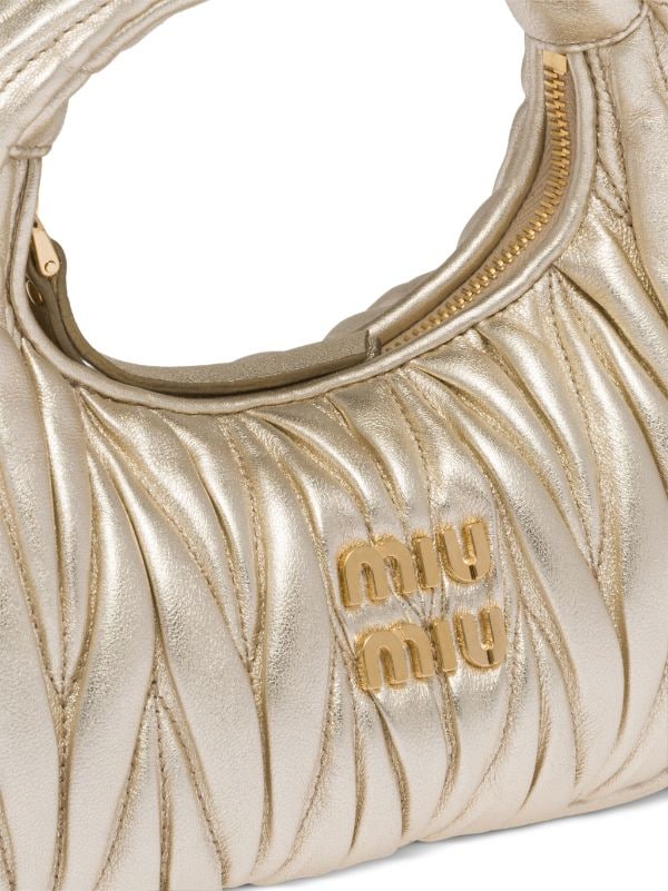 miu miu gold clutch