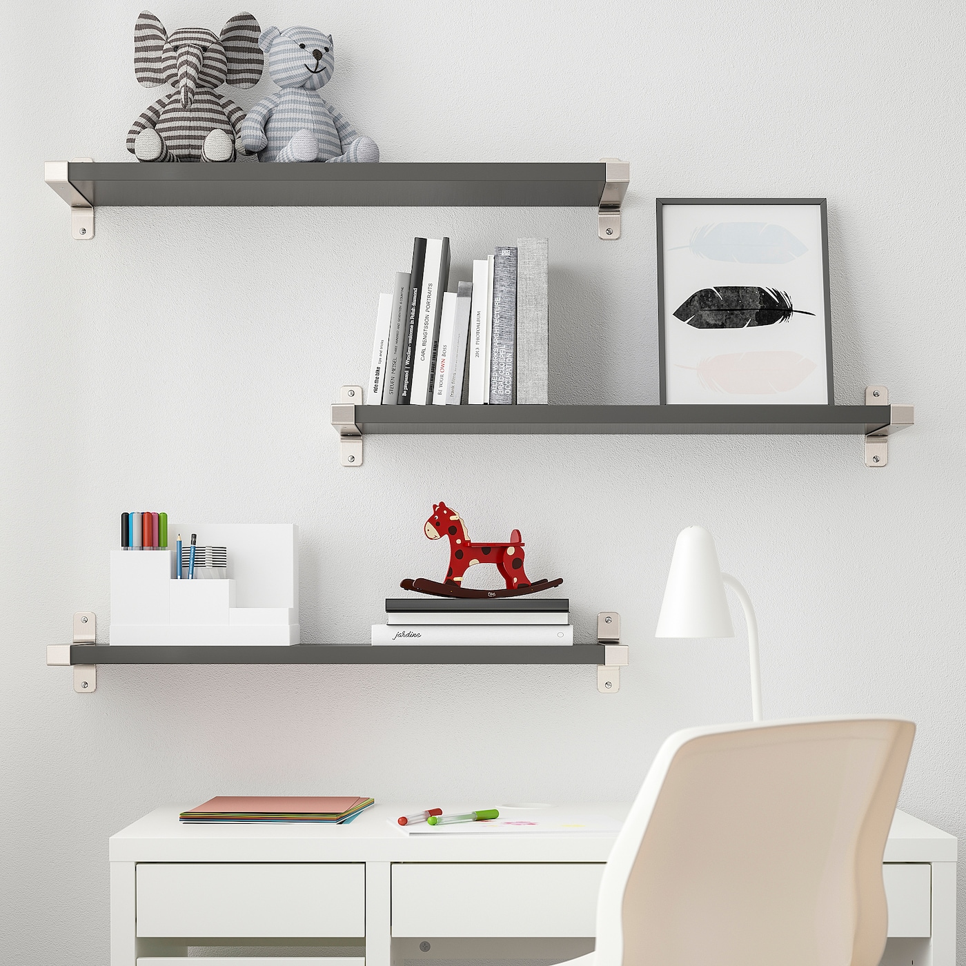 ikea grey shelving