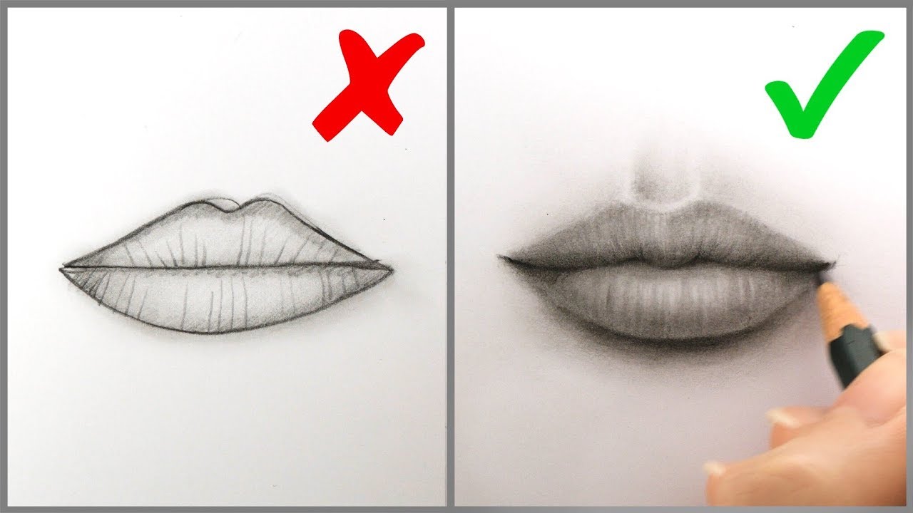 how to draw mouth