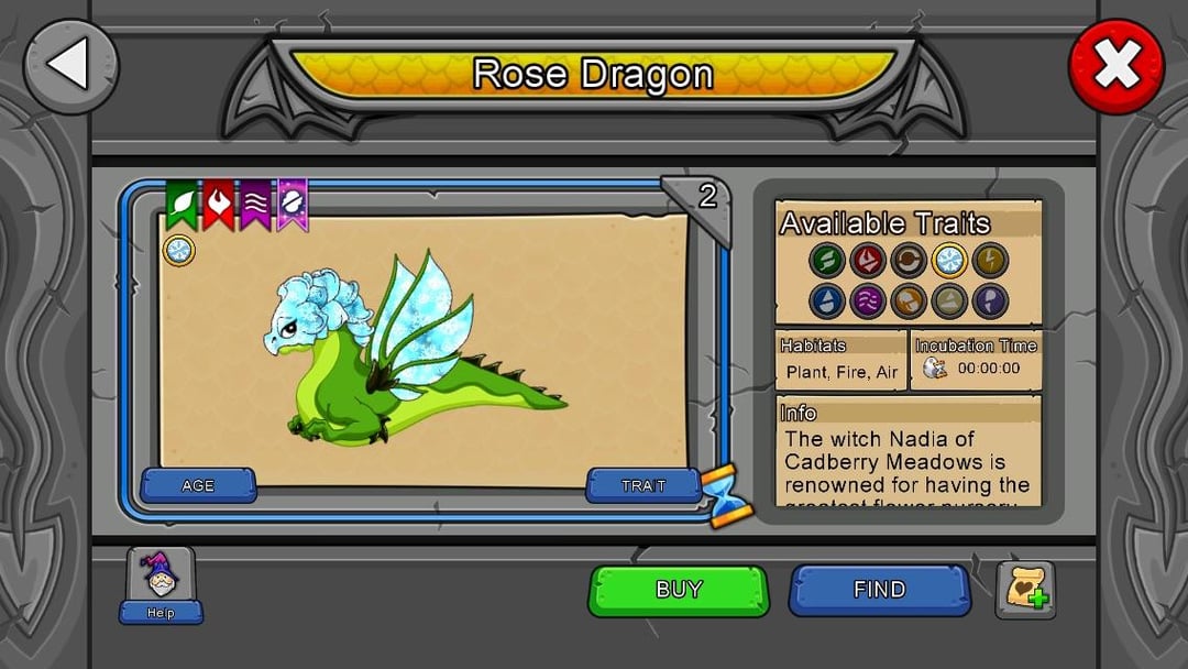 rose dragon dragonvale