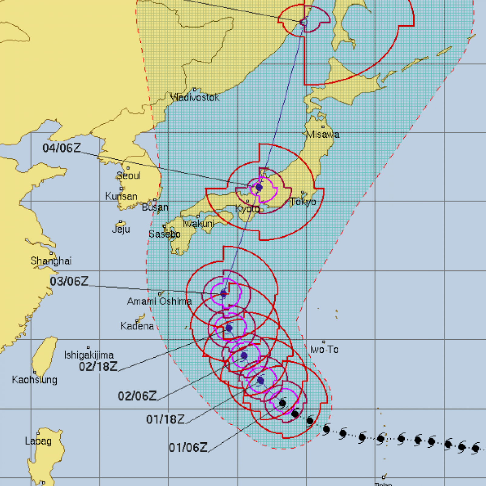 japan typhoon tracker