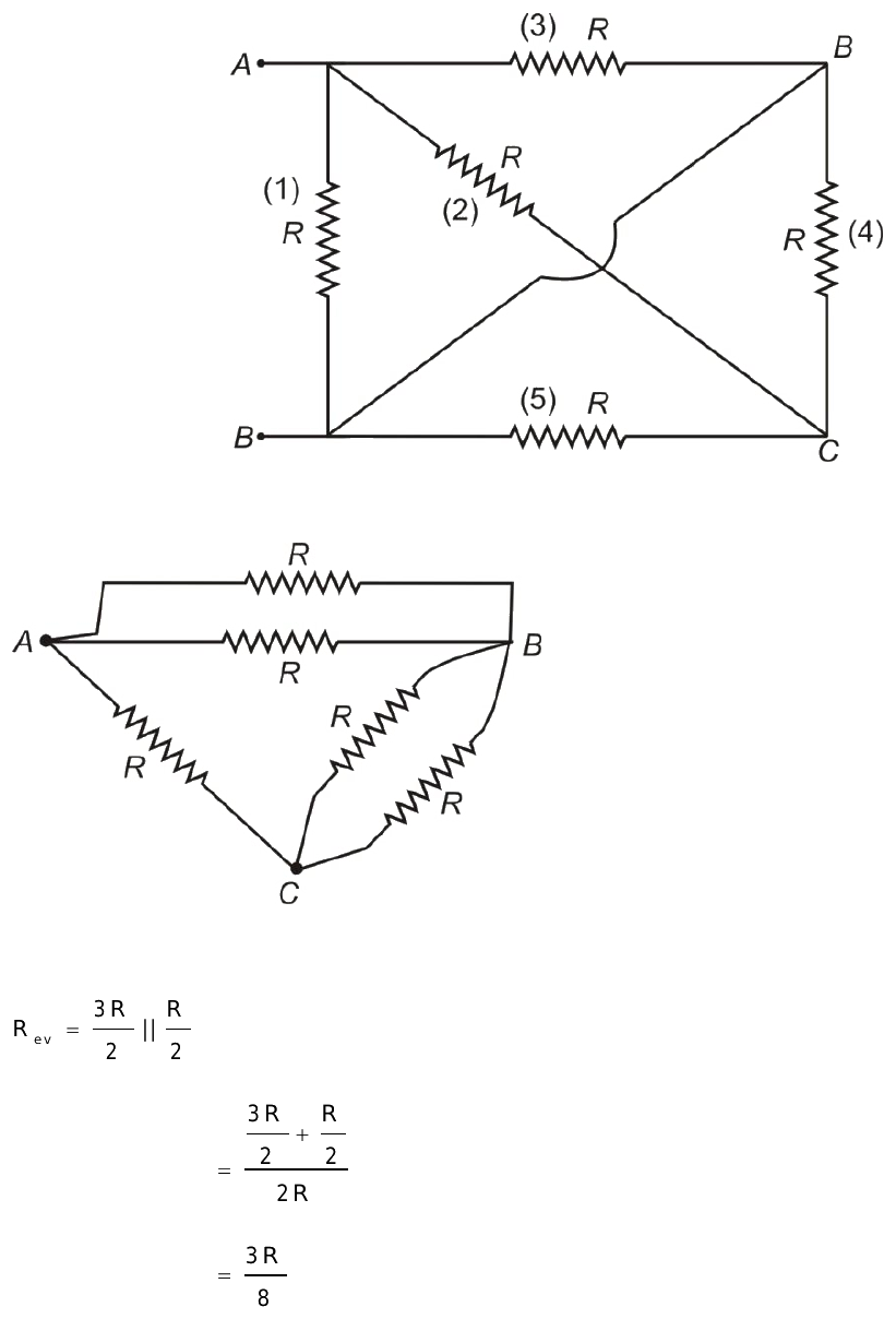 find the effective resistance between a and b