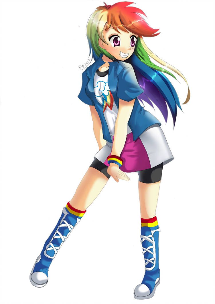 mlp rainbow dash human