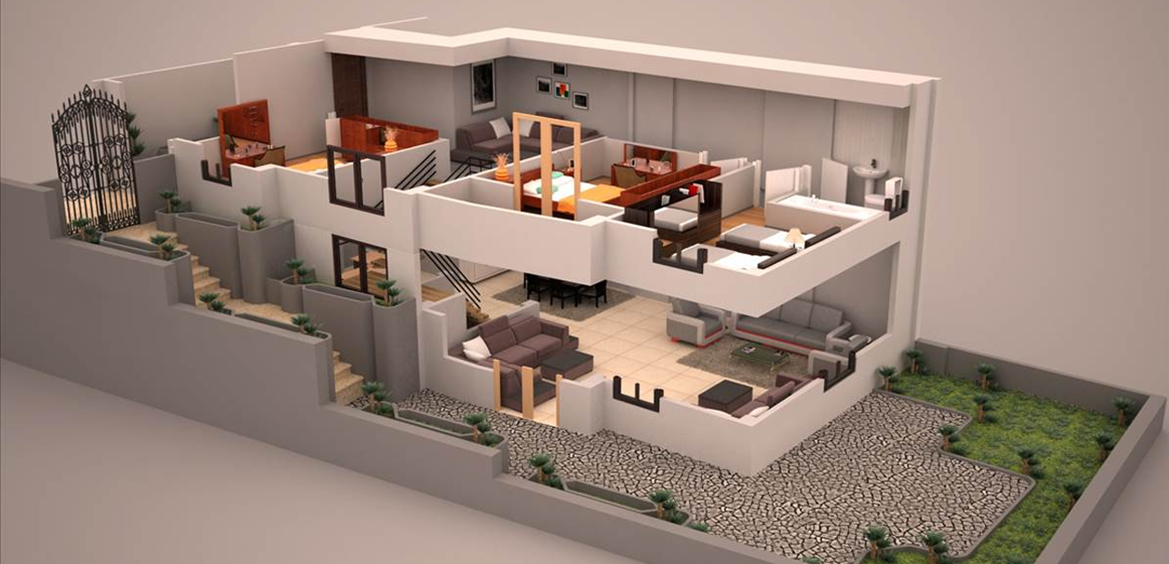 3d floor plans for duplex houses in india